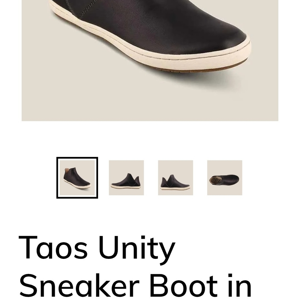 Taos Footwear Unity Black Casual Sneakers